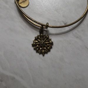 Alex and ani compass bracelet in gold
